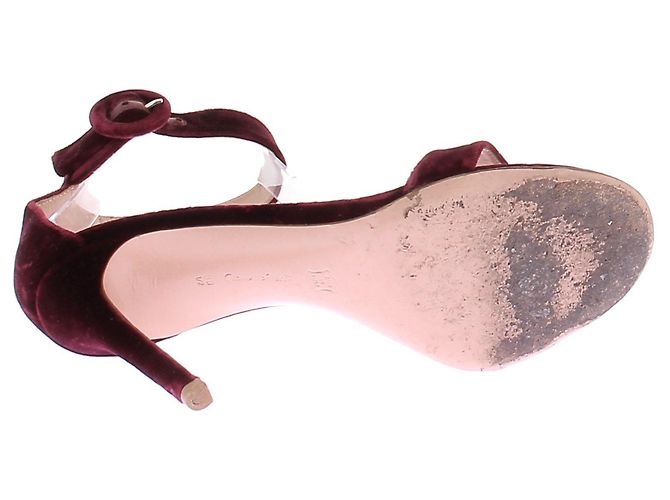 Gianvito Rossi Décolleté in velluto "Portofino" Bordò - vista 7