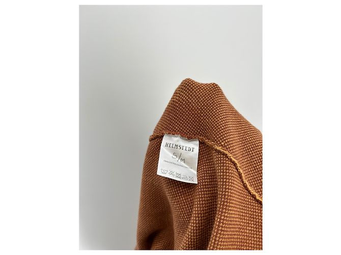 Autre Marque Vestido largo HELMSTEDT marrón con estampado de algodón Castaño - vista 6