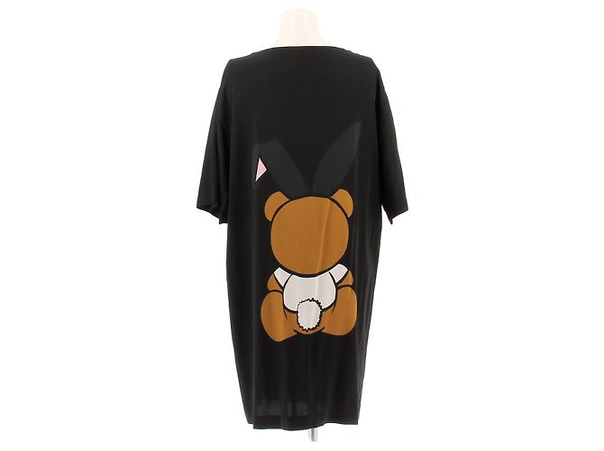 Moschino T-Shirt Kleid Schwarz Viscose - Ansicht 2