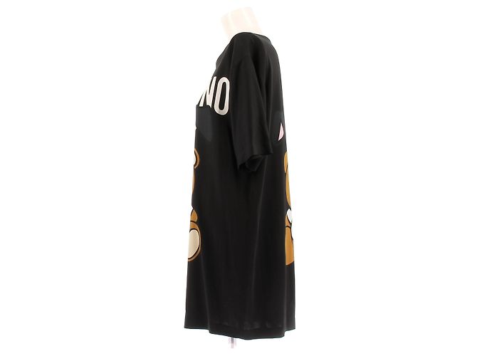 Moschino T-Shirt Kleid Schwarz Viscose - Ansicht 3