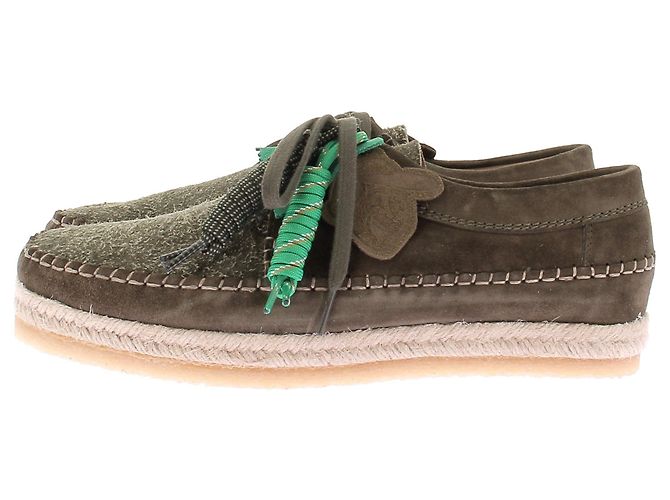 Clarks Weaver Scarpe stringate in suede verde - vista 3