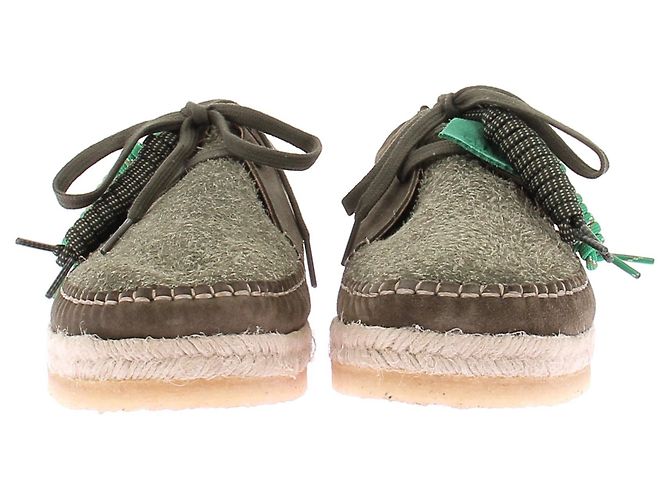 Clarks Weaver Scarpe stringate in suede verde - vista 4