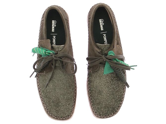 Clarks Weaver Scarpe stringate in suede verde - vista 6