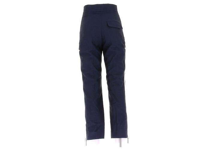 Louis Vuitton navy wool trousers Blue - view 2