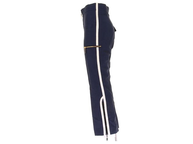 Louis Vuitton navy wool trousers Blue - view 3
