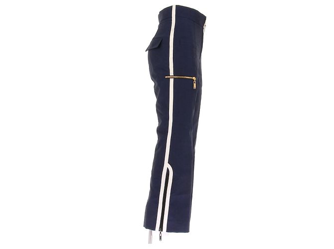 Louis Vuitton navy wool trousers Blue - view 4