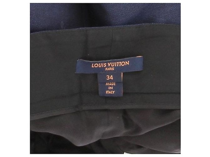 Louis Vuitton navy wool trousers Blue - view 6