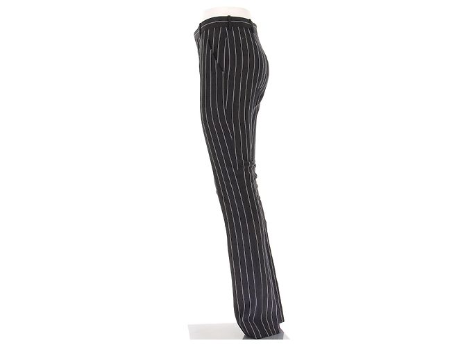 Pantalones Louis Vuitton grises con rayas blancas - vista 3