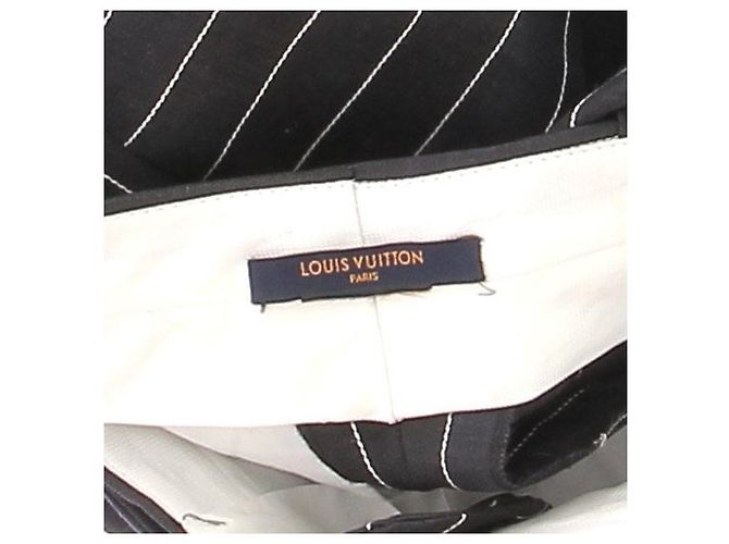 Pantalones Louis Vuitton grises con rayas blancas - vista 5