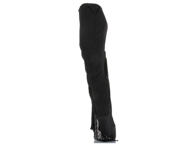 Falda larga plisada negra Alaïa Negro - vista 4