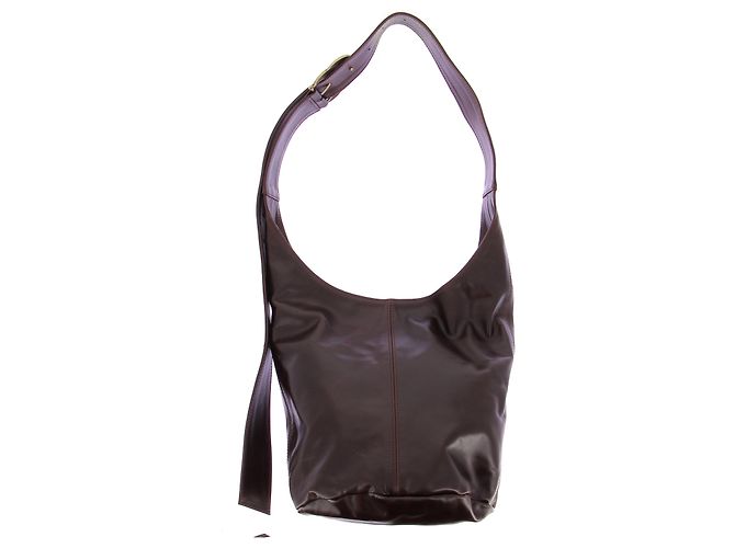 Ba&Sh Youyou brown leather bucket bag - view 2