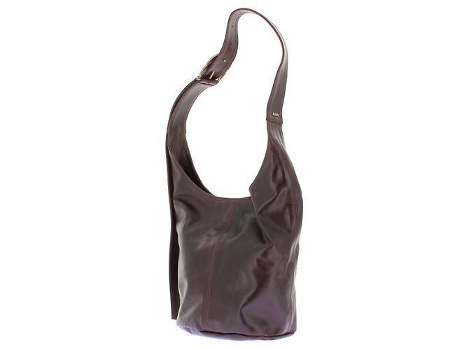 Ba&Sh Youyou brown leather bucket bag - view 5