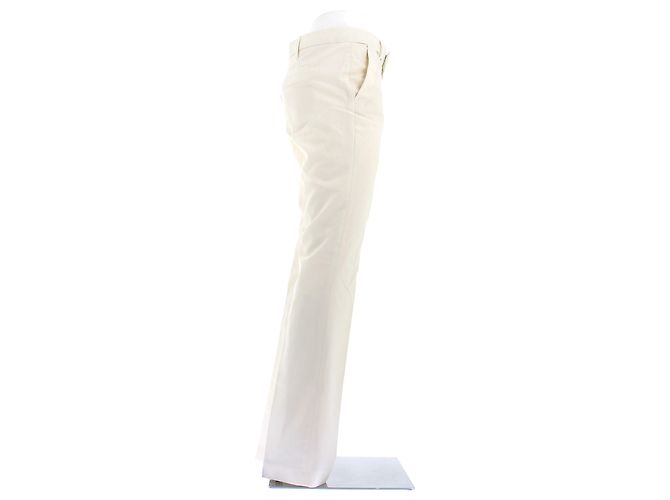 Zadig & Voltaire Ecru Wool Blend Pants Beige - view 3