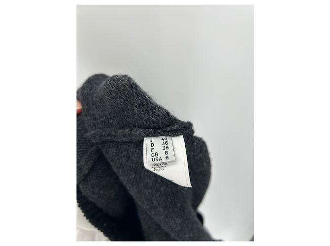 Suéter de lana gris Cédric Charlier - vista 6