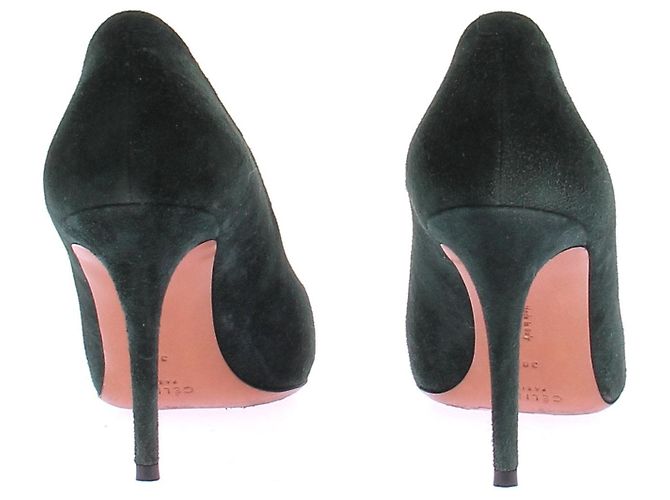 Zapatos de tacón Céline de ante verde 38 - vista 5