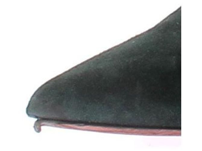 Zapatos de tacón Céline de ante verde 38 - vista 8