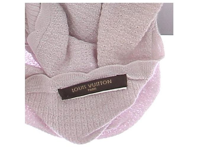 Louis Vuitton Top gris perla de cachemira y seda - vista 5
