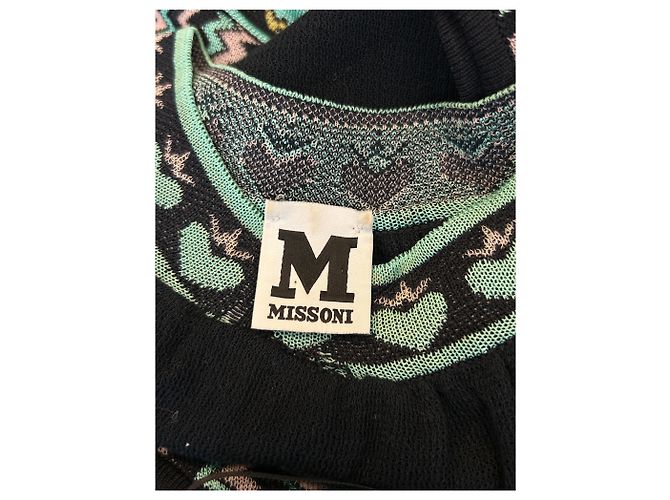 M Missoni Robe mi longue verte en maille - view 6