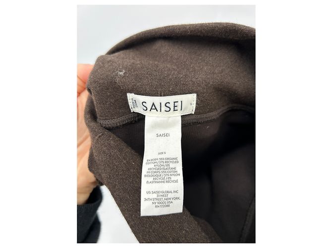 Autre Marque Leggings SAISEI marrones de algodón S Castaño - vista 3
