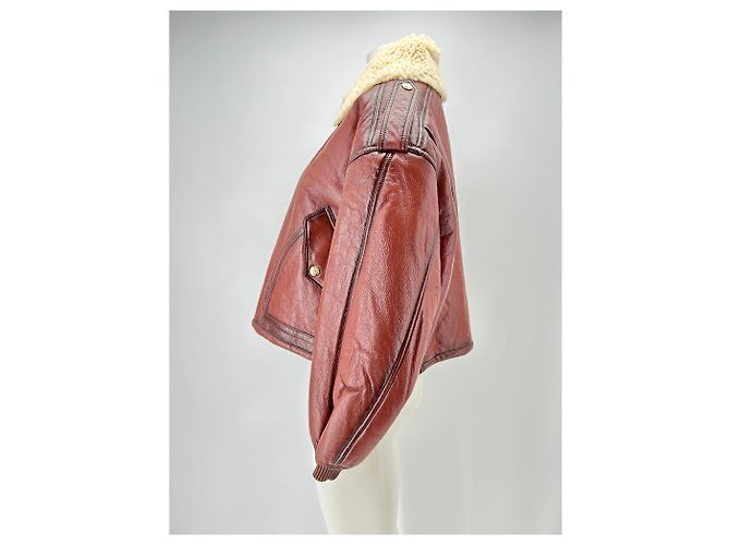 Tommy Hilfiger Lederjacke braun - Ansicht 4