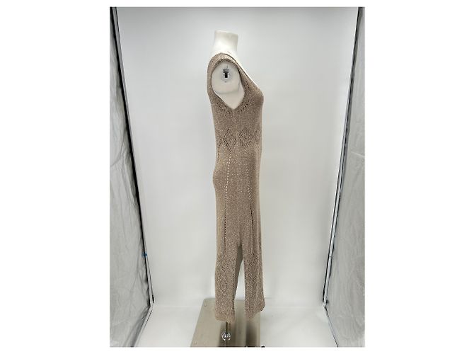 Autre Marque TWINSET Maxi Kleid Gold Golden - Ansicht 3