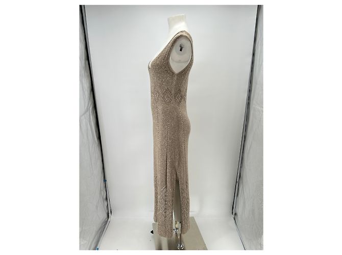 Autre Marque TWINSET Maxi Kleid Gold Golden - Ansicht 4