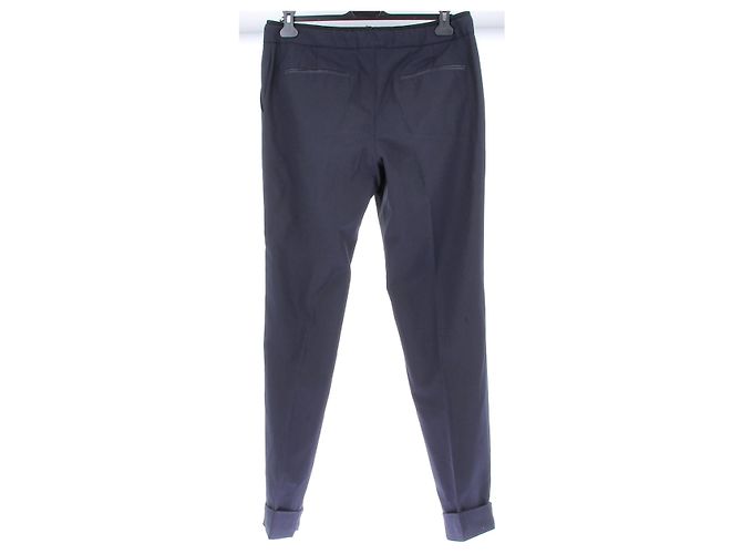Valentino Garavani Pantaloni blu navy in lana - vista 2