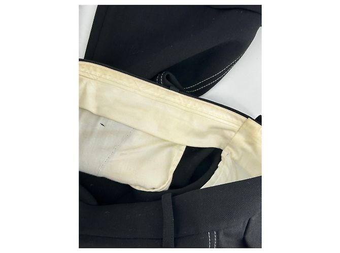 Carven Wollhose schwarz mit Abnähern - Ansicht 5