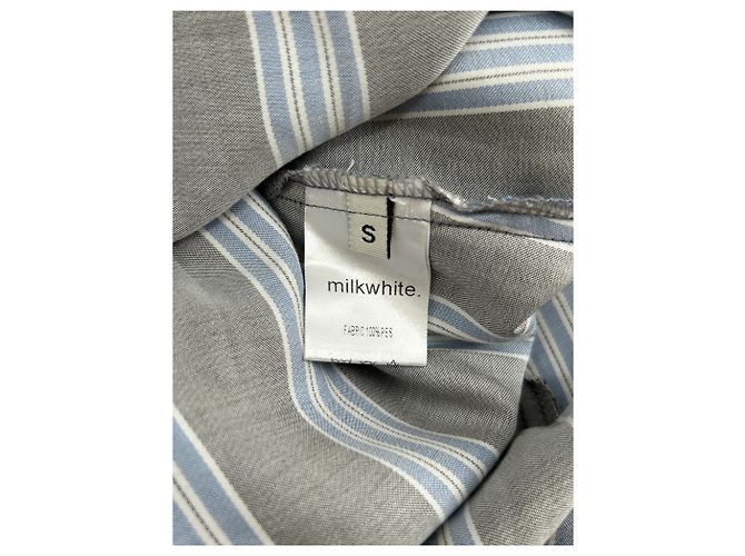 Autre Marque MILKWHITE Gestreiftes Maxikleid Braun - Ansicht 6