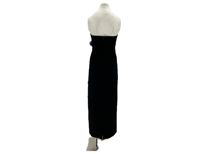 Lela Rose Wollkleid mit Quasten Schwarz - Ansicht 2