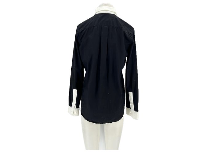 Autre Marque Camisa MARIE MAROT negra con cuello blanco Negro - vista 2