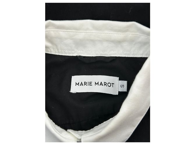Autre Marque Camisa MARIE MAROT negra con cuello blanco Negro - vista 5