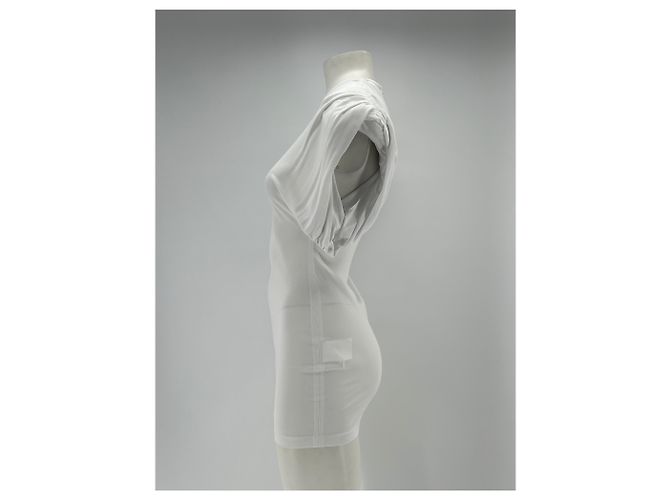 Autre Marque Weißes WARDROBE NYC Viscose Kleid mit Schulterpolstern XS - Ansicht 4