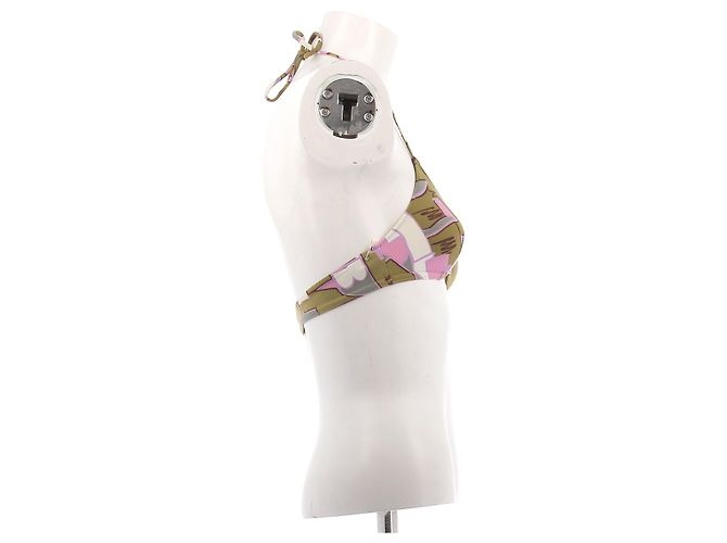 Marni Top da bikini stampato Cachi - vista 3