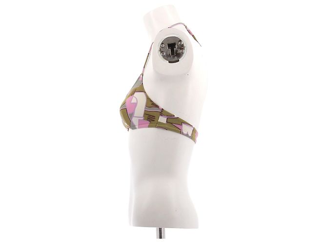 Marni Top da bikini stampato Cachi - vista 4