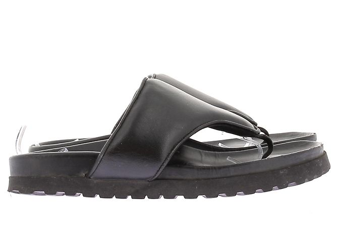 Autre Marque GIA x PERNILLE TEISBAEK Infradito in pelle nera 37 Nero - vista 2