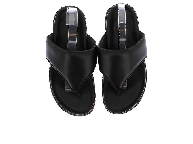 Autre Marque GIA x PERNILLE TEISBAEK Infradito in pelle nera 37 Nero - vista 6