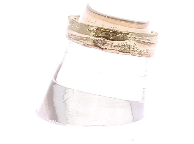 Autre Marque Anillo BARFOOT AND BLONDE de metal chapado en oro - vista 3
