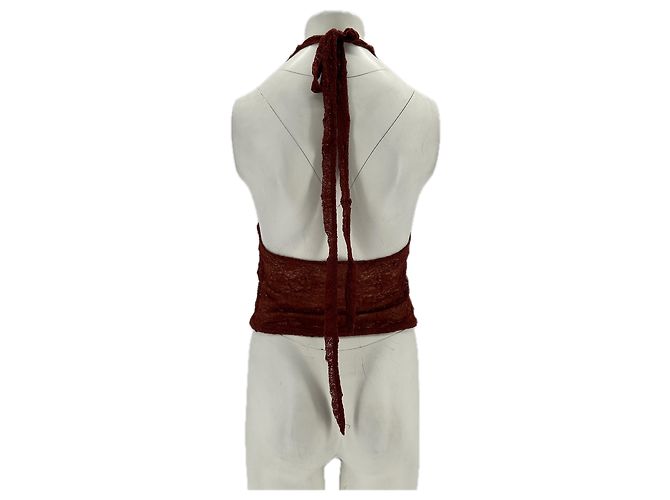 Autre Marque Top sin mangas marrón de nailon MESHKI XS Castaño - vista 2