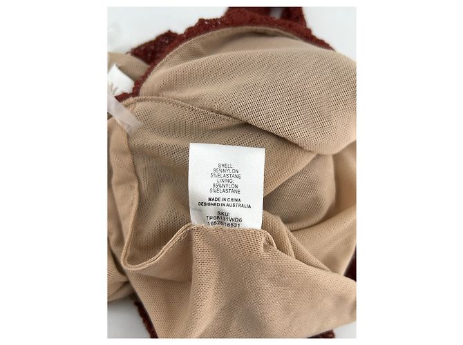 Autre Marque Top sin mangas marrón de nailon MESHKI XS Castaño - vista 6