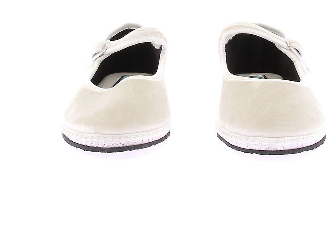 Pierre Balmain Ballerine in velluto bianche - vista 4