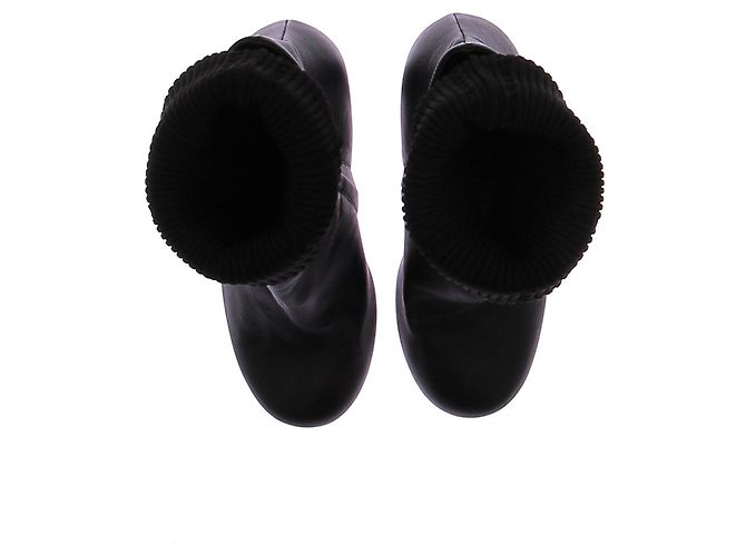 Botines de tacón Chanel en cuero negro - vista 6