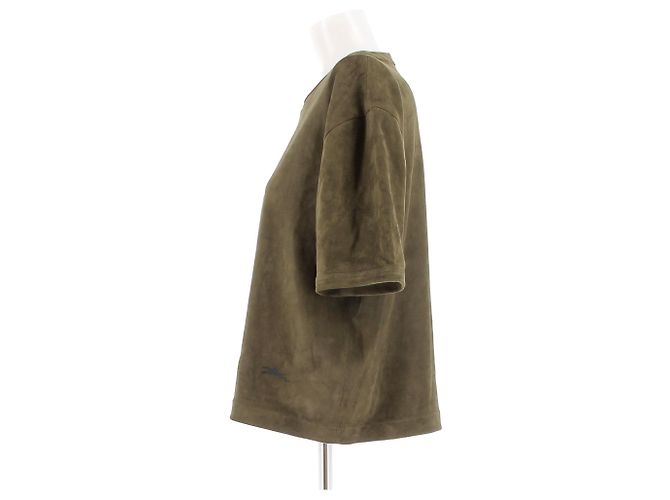 Longchamp Wildleder Top Khaki - Ansicht 4