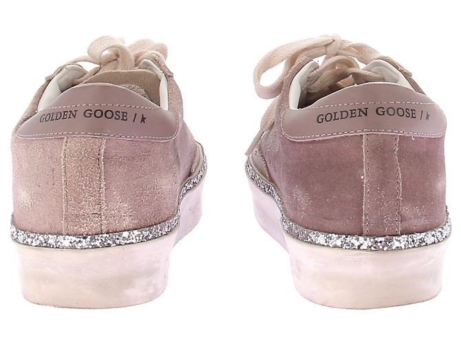 Sneakers Golden Goose in camoscio viola con stelle Porpora - vista 5