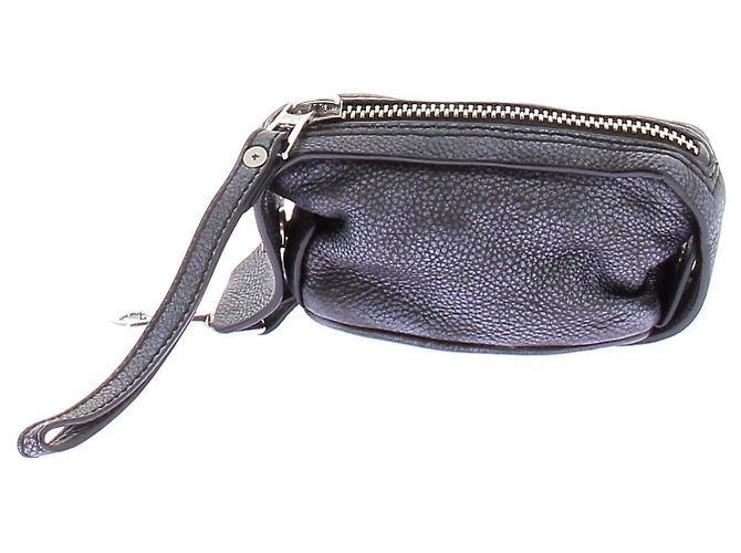 Autre Marque Mini clutch in pelle blu navy DHRUV KAPOOR - vista 2