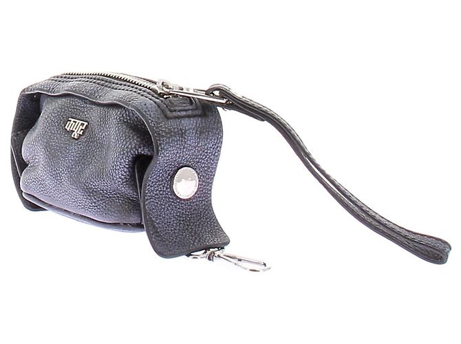 Autre Marque Mini clutch in pelle blu navy DHRUV KAPOOR - vista 5