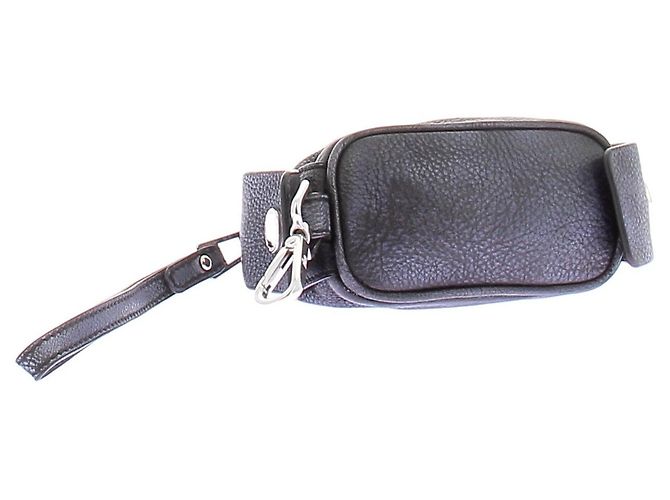 Autre Marque Mini clutch in pelle blu navy DHRUV KAPOOR - vista 6