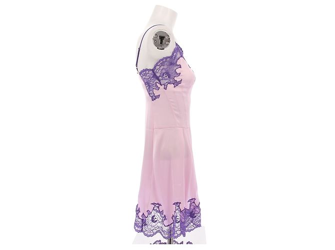 Abito Babydoll Paco Rabanne Rosa e Viola - vista 3