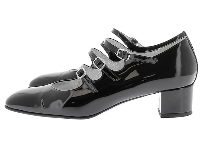 Carel Lackleder Babyschuhe Schwarz - Ansicht 3