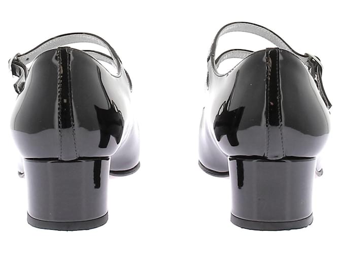 Carel Lackleder Babyschuhe Schwarz - Ansicht 5